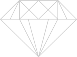 Diamond line vector