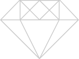 Diamond line vector