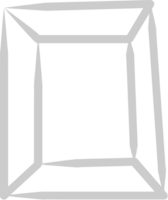 Diamond line square vector