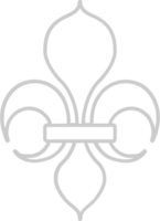 Fleur de lis outline vector