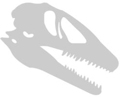 cráneo de dinosaurios vector