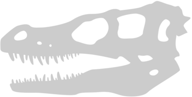 cráneo de dinosaurios vector