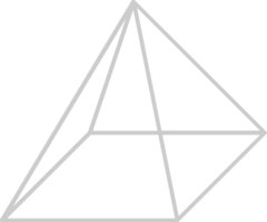 Geometric pyramid vector