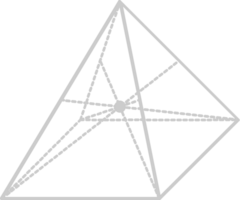 Geometric pyramid vector