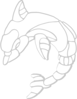 Dolphin outline vector