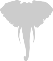 Elephant head vector