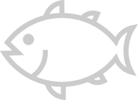 Fish outline vector