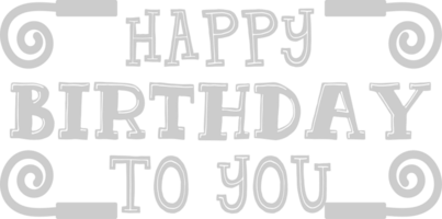 Birthday Text vector