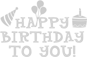 Birthday Text vector