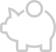 Money piggy bank vector