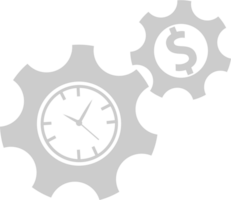 el tiempo es dinero vector