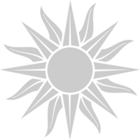 tatuaje de sol vector
