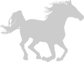 Horse running vector