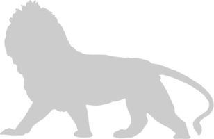 Lion walking vector