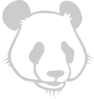 Panda head vector