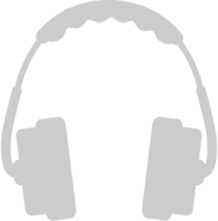 Music headphone vector