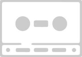 Music cassette vector