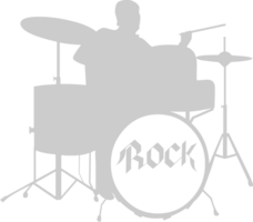 Music band drummer vector