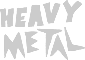 Music genre heavy metal vector