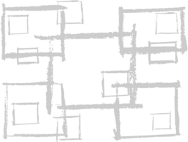 Rectangle grunge abstract vector