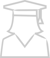sombrero de graduacion vector