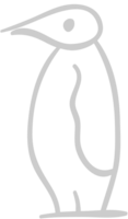 Penguin outline vector
