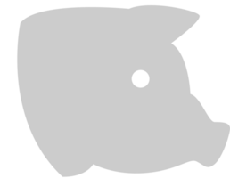 Pig head vector