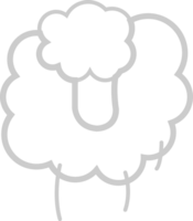 Sheep outline vector