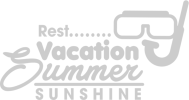 Summer Vacation Text vector