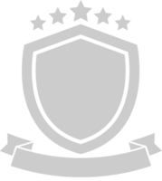 Shield with star vector