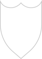 Shield outline vector