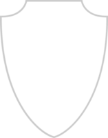 Shield outline vector