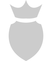 Shield crown vector