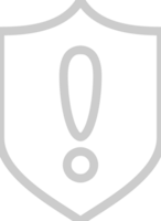 Shield exclamation vector