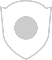 shield outline vector