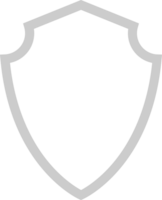 Shield outline vector