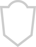 Shield outline vector