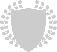 escudo corona de olivo vector