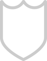 Shield outline vector