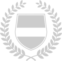 escudo corona de olivo vector