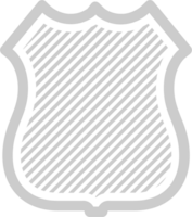 Shield diagonal vector