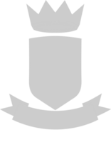 Shield crown  vector