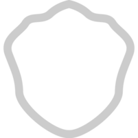 Shield outline vector