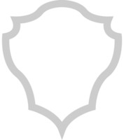 Shield outline vector