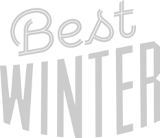 Winter Vacation Text vector