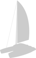 multihull sail boat vector