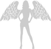 mujer angeles vector