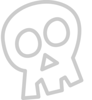 Skull outline vector