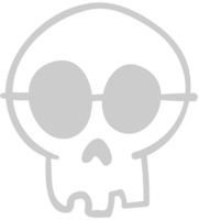 Skull glasses vector