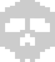 Skull pixel vector